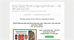 Desktop Screenshot of grosirdastermurah.com